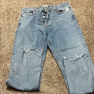 Agolde Women’s Stretch Distressed Blue Jeans Size 28